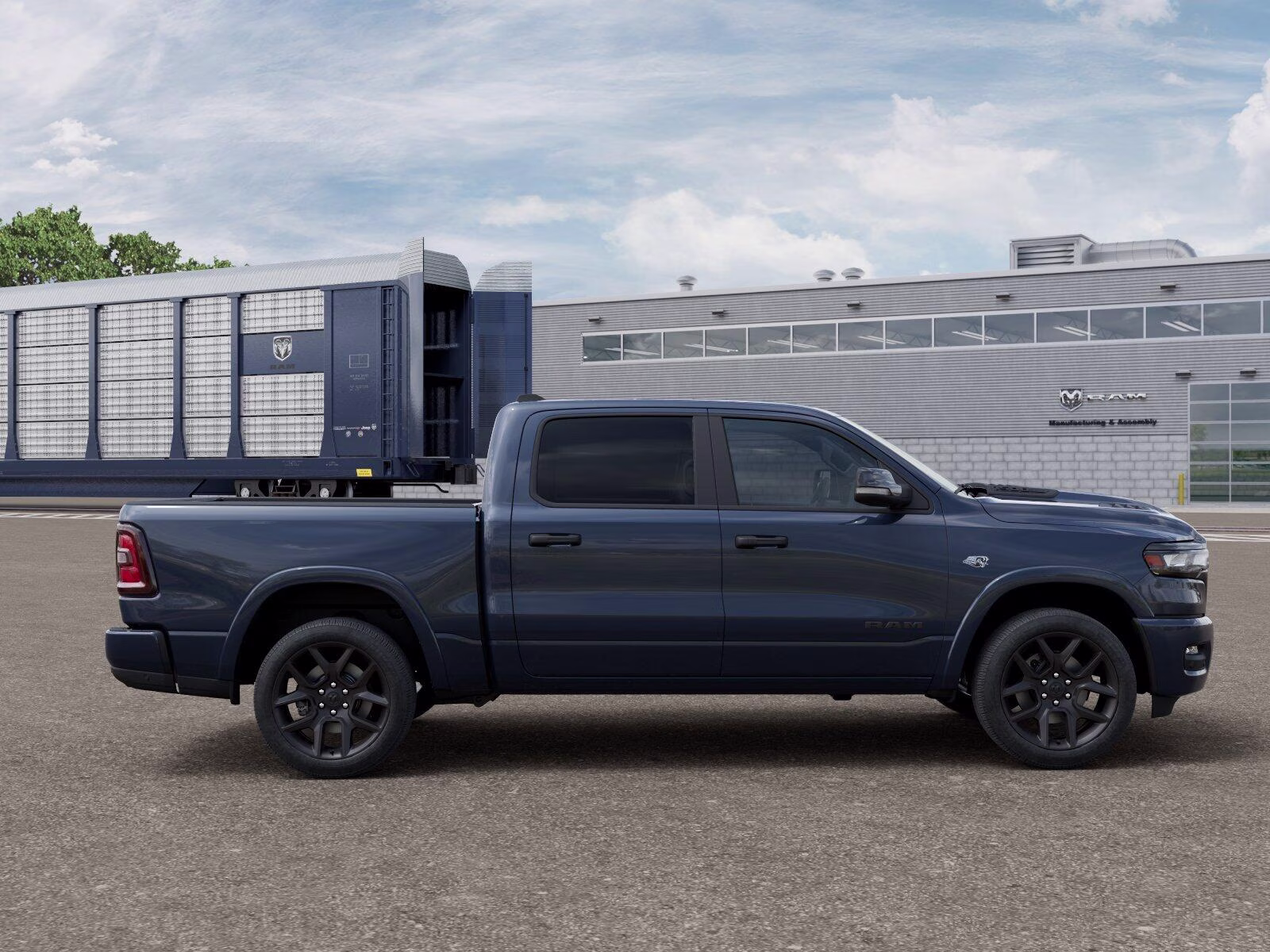 2026 Forged Blue Metallic Ram 1500 1500 Laramie Crew Cab 4x4 5'7' Box 4X4 Truck