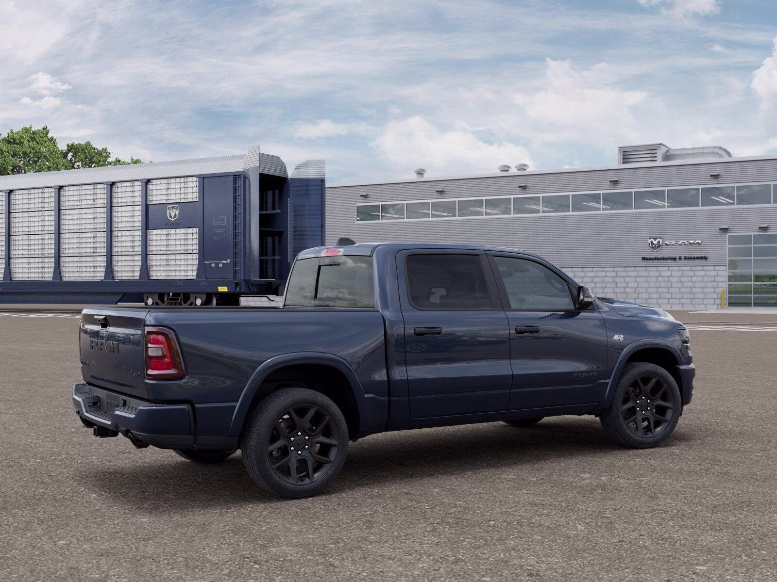 2026 Forged Blue Metallic Ram 1500 1500 Laramie Crew Cab 4x4 5'7' Box 4X4 Truck