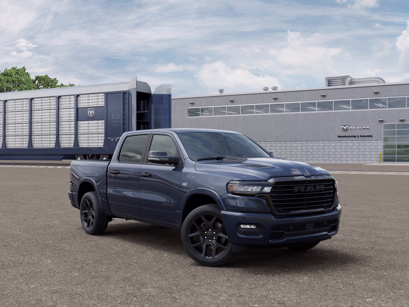 2026 Forged Blue Metallic Ram 1500 Laramie 4X4 Truck