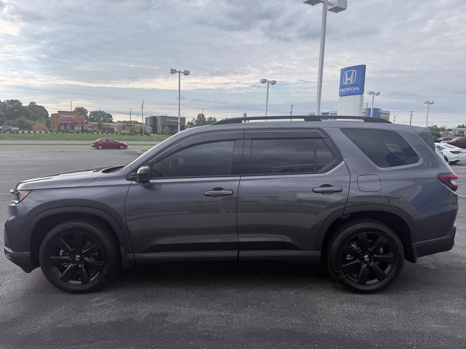2025 Modern Steel Metallic Honda Pilot Black Edition AWD SUV
