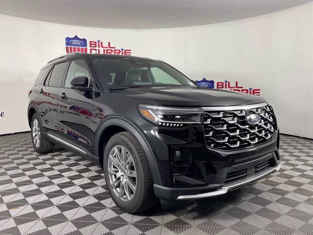 2026 Black Metallic Ford Explorer Platinum RWD SUV