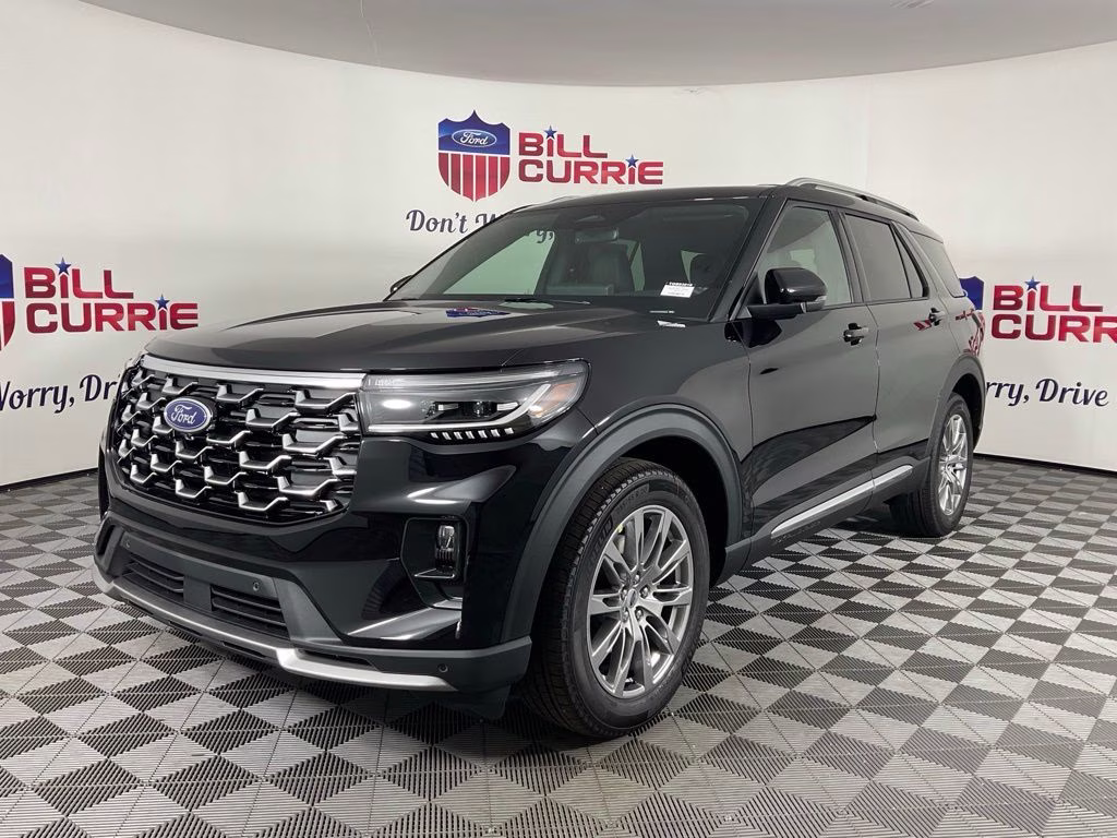 2026 Black Metallic Ford Explorer Platinum RWD SUV