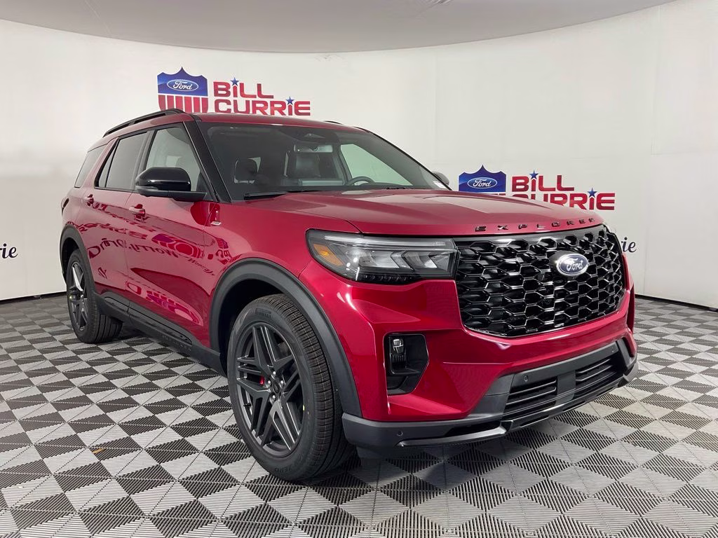 2026 Red Metallic Ford Explorer ST-Line RWD SUV