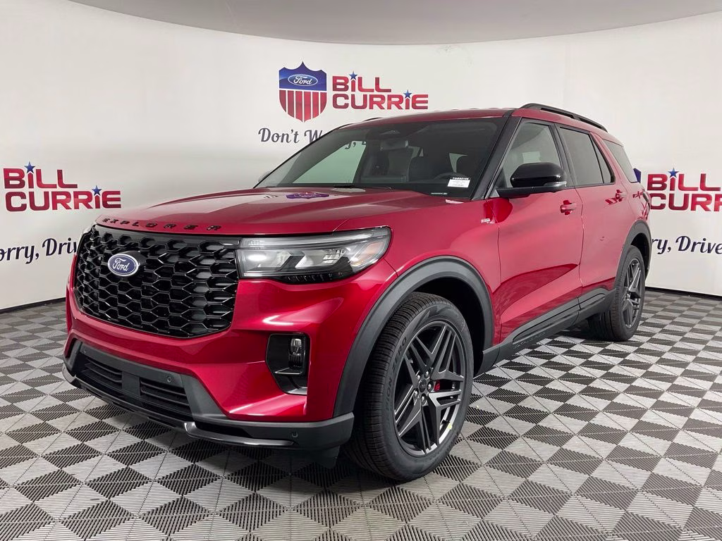 2026 Red Metallic Ford Explorer ST-Line RWD SUV