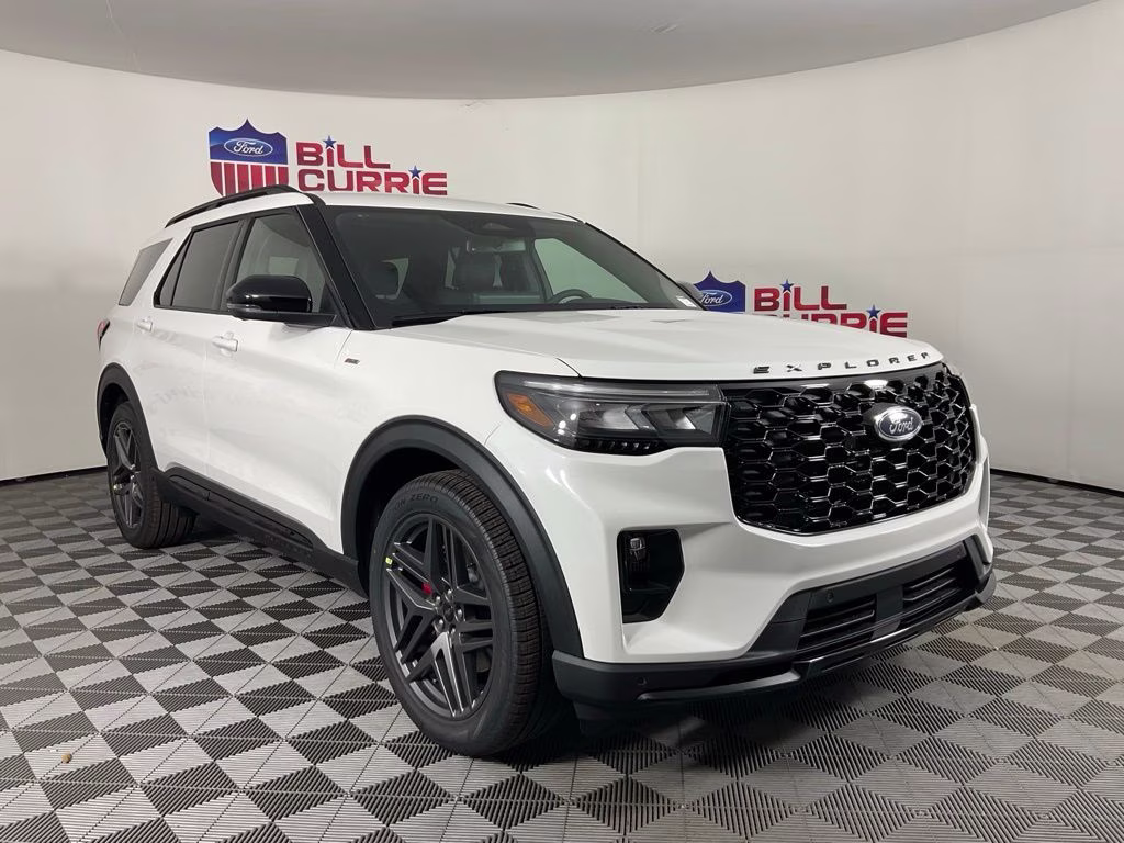 2026 White Ford Explorer ST-Line RWD SUV