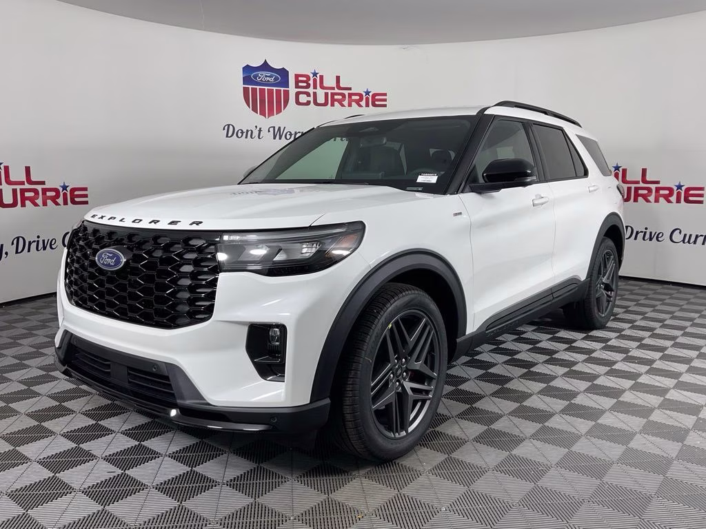 2026 White Ford Explorer ST-Line RWD SUV