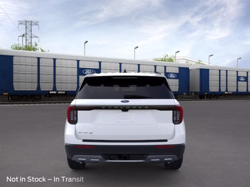 2026 Star White Metallic Tri-Coat Ford Explorer Active w/200A Pkg RWD SUV