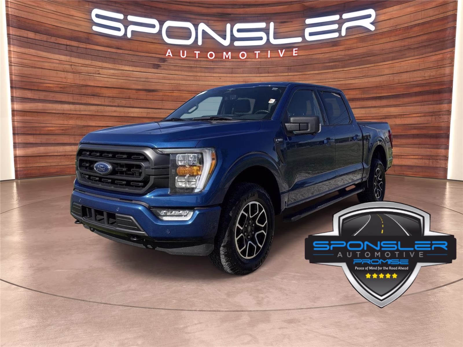 2023 Atlas Blue Ford F-150 XLT 4X4 Truck