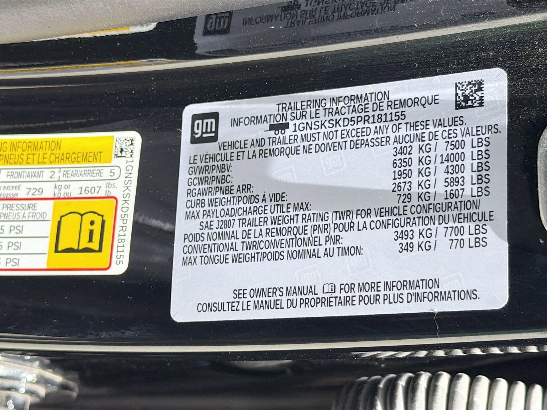 2023 Black Chevrolet Tahoe Premier 4X4 SUV