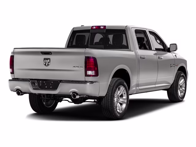 2016 Bright Silver Metallic Clearcoat Ram 1500 Big Horn 4X4 Truck