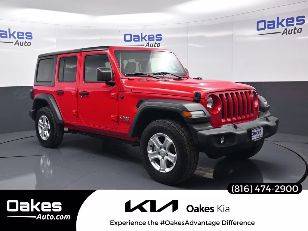 2018 Firecracker Red Clearcoat Jeep Wrangler Unlimited Sport S 4X4 SUV