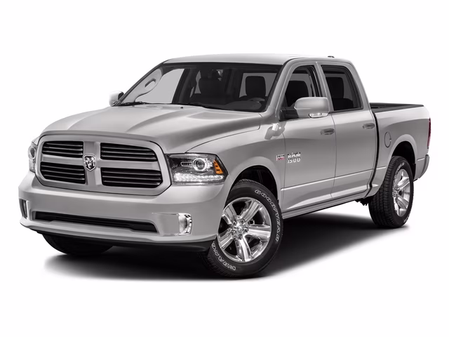 2016 Bright Silver Metallic Clearcoat Ram 1500 Big Horn 4X4 Truck