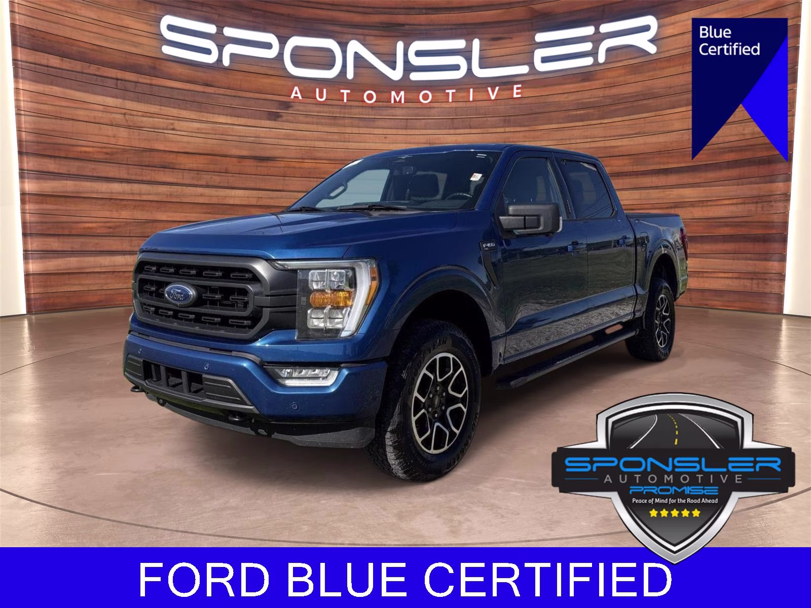 2023 Atlas Blue Ford F-150 XLT 4X4 Truck