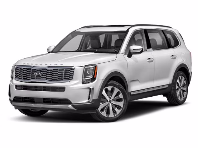 2021 Glacial White Pearl Kia Telluride S FWD SUV