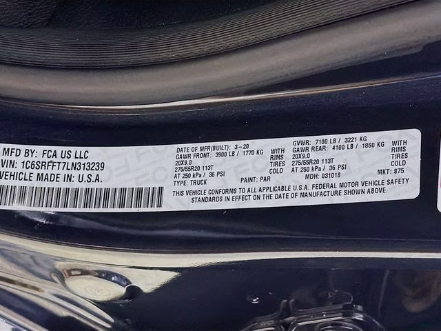 2020 Steel Metallic Ram 1500 Big Horn/Lone Star 4X4 Truck