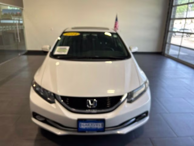 2014 White Orchid Pearl Honda Civic EX-L FWD Sedan