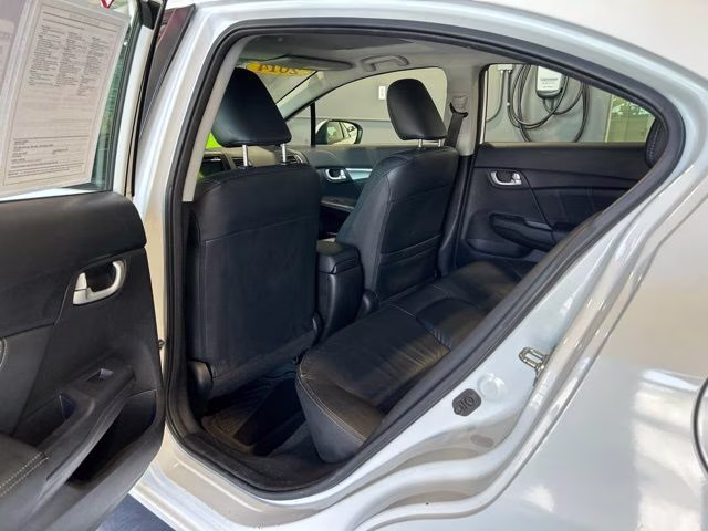 2014 White Orchid Pearl Honda Civic EX-L FWD Sedan