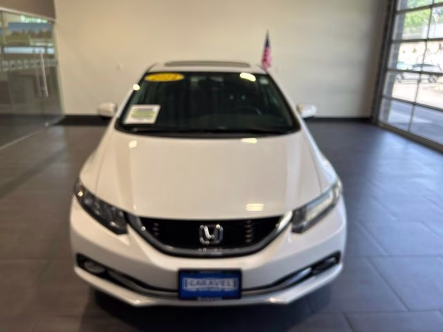 2014 White Orchid Pearl Honda Civic EX-L FWD Sedan