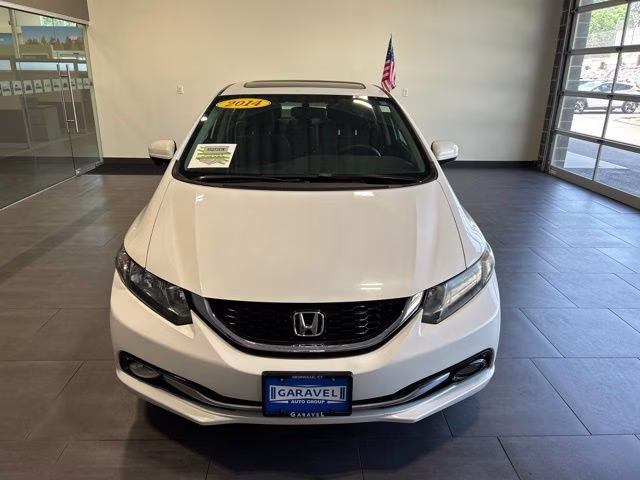 2014 White Orchid Pearl Honda Civic EX-L FWD Sedan
