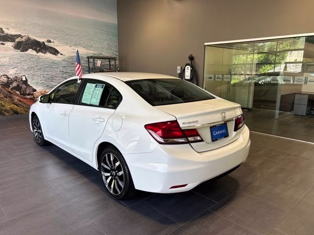 2014 White Orchid Pearl Honda Civic EX-L FWD Sedan