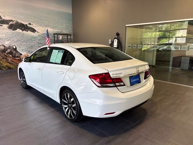 2014 White Orchid Pearl Honda Civic EX-L FWD Sedan