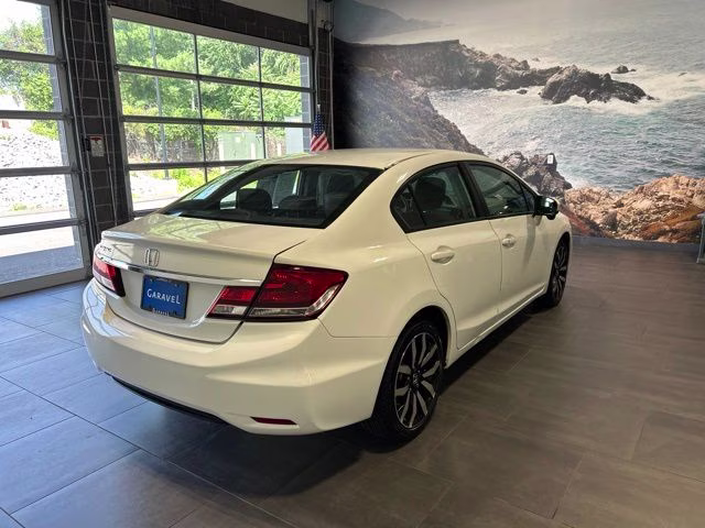 2014 White Orchid Pearl Honda Civic EX-L FWD Sedan