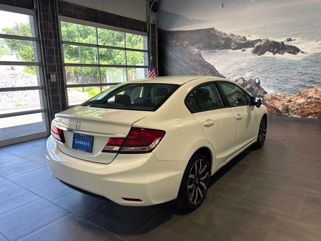 2014 White Orchid Pearl Honda Civic EX-L FWD Sedan