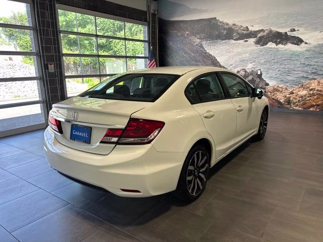 2014 White Orchid Pearl Honda Civic EX-L FWD Sedan