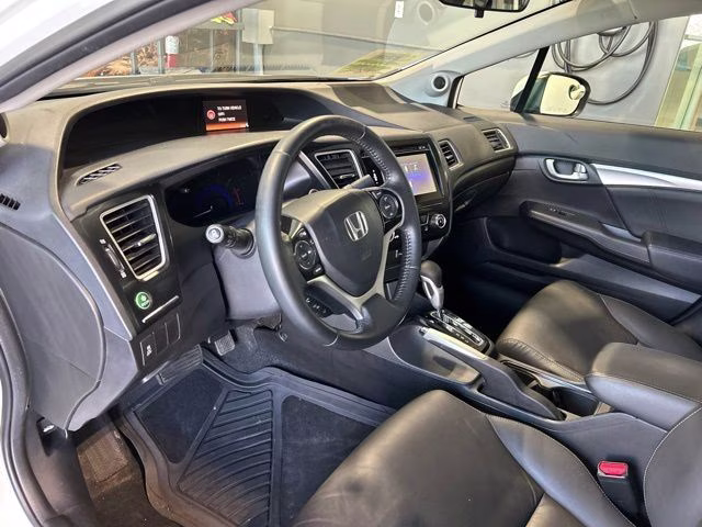 2014 White Orchid Pearl Honda Civic EX-L FWD Sedan