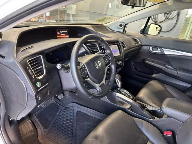 2014 White Orchid Pearl Honda Civic EX-L FWD Sedan