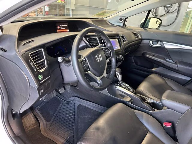 2014 White Orchid Pearl Honda Civic EX-L FWD Sedan