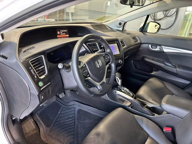 2014 White Orchid Pearl Honda Civic EX-L FWD Sedan