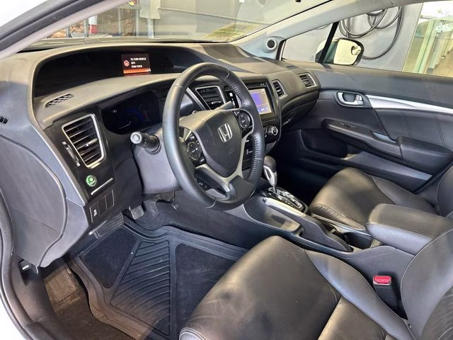 2014 White Orchid Pearl Honda Civic EX-L FWD Sedan