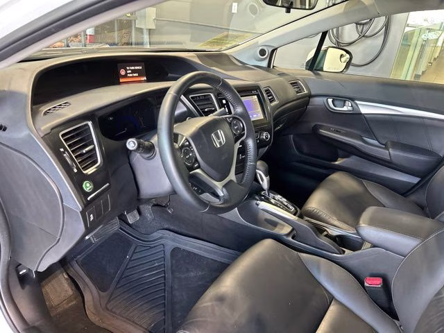 2014 White Orchid Pearl Honda Civic EX-L FWD Sedan