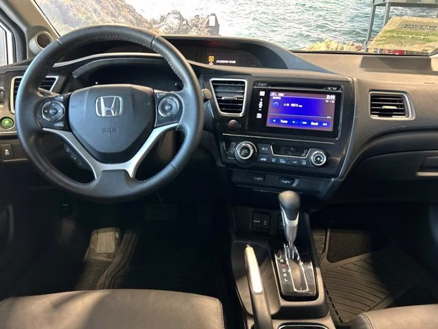 2014 White Orchid Pearl Honda Civic EX-L FWD Sedan
