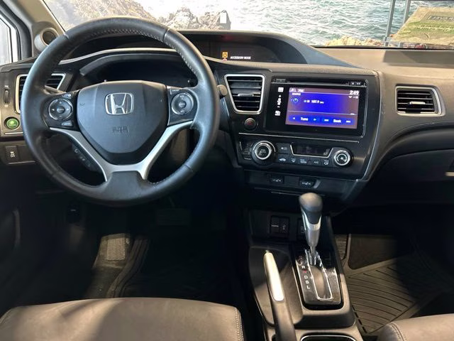 2014 White Orchid Pearl Honda Civic EX-L FWD Sedan