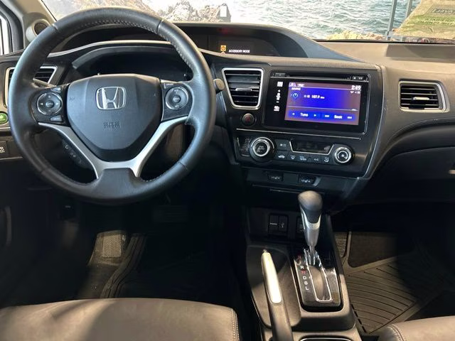 2014 White Orchid Pearl Honda Civic EX-L FWD Sedan