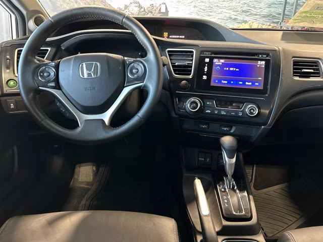 2014 White Orchid Pearl Honda Civic EX-L FWD Sedan