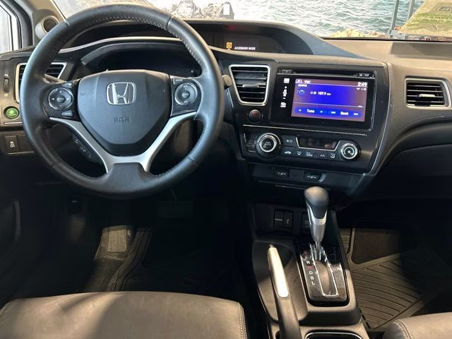 2014 White Orchid Pearl Honda Civic EX-L FWD Sedan