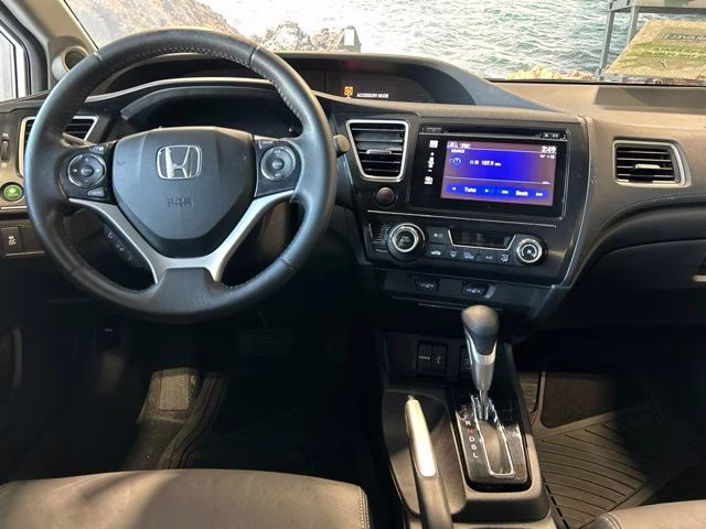 2014 White Orchid Pearl Honda Civic EX-L FWD Sedan