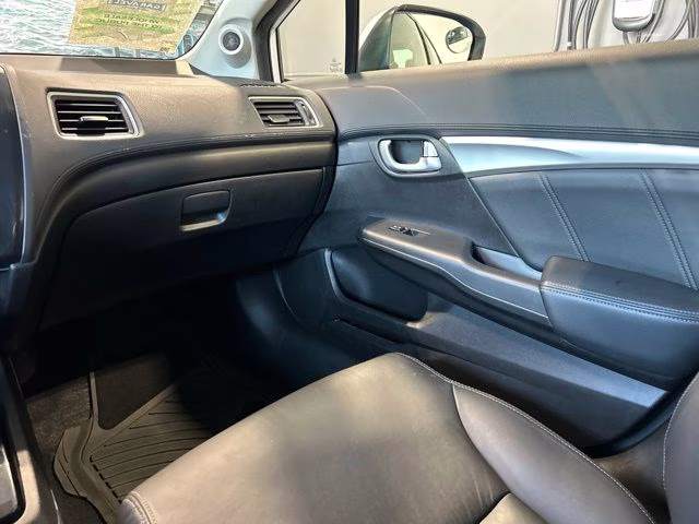 2014 White Orchid Pearl Honda Civic EX-L FWD Sedan