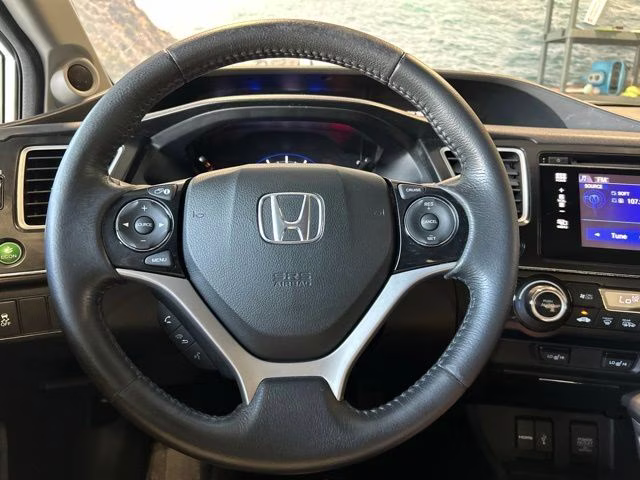 2014 White Orchid Pearl Honda Civic EX-L FWD Sedan