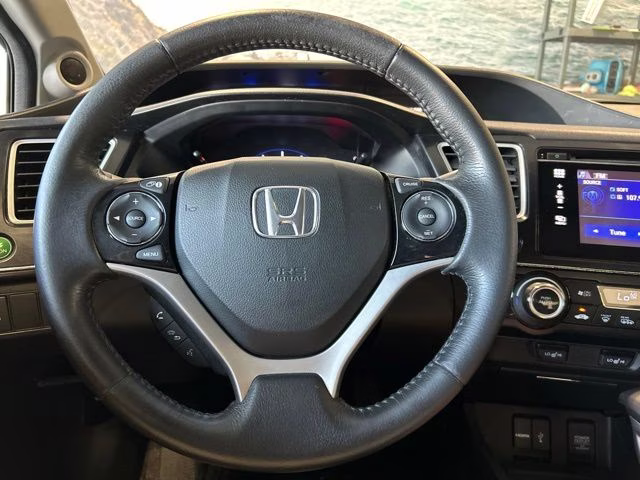 2014 White Orchid Pearl Honda Civic EX-L FWD Sedan
