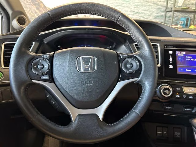 2014 White Orchid Pearl Honda Civic EX-L FWD Sedan