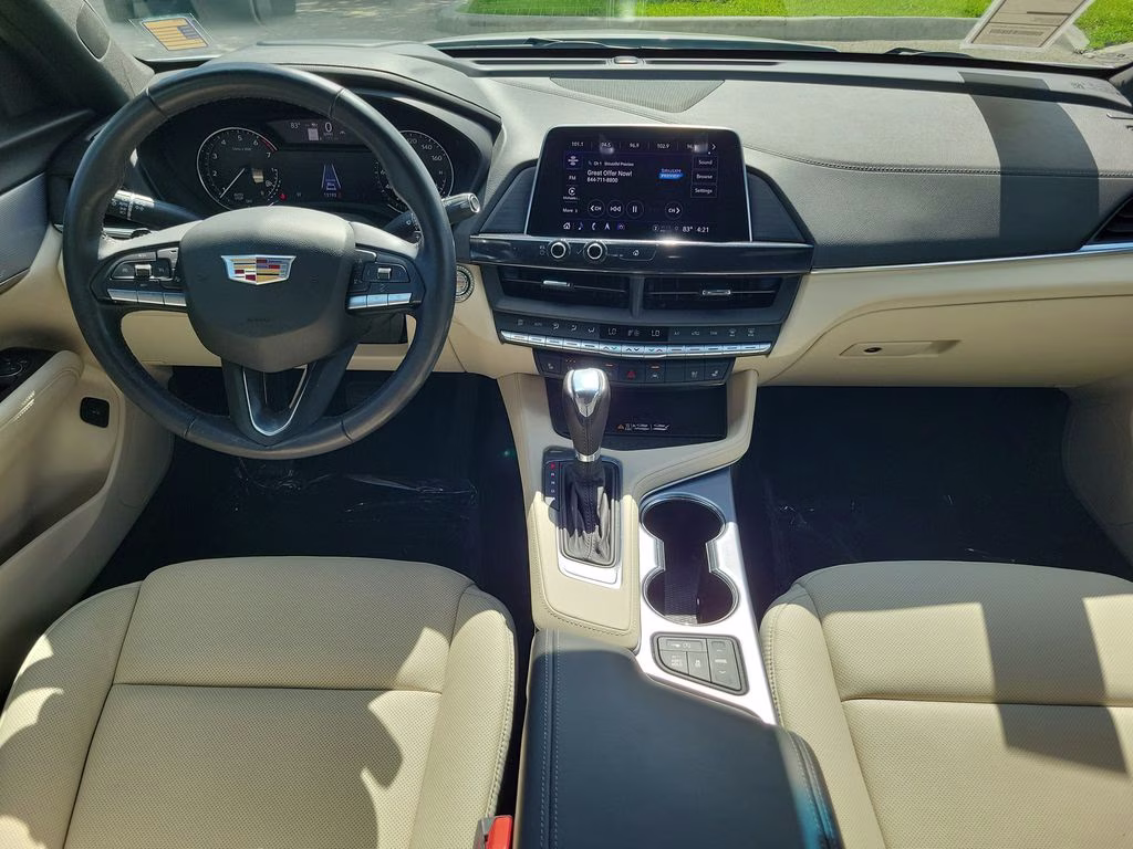 2024 Crystal White Tricoat Cadillac CT4 Premium Luxury RWD Sedan