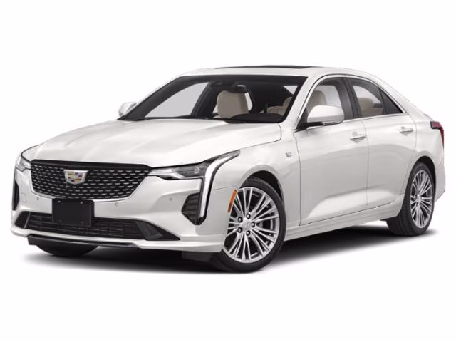 2024 Crystal White Tricoat Cadillac CT4 Premium Luxury RWD Sedan