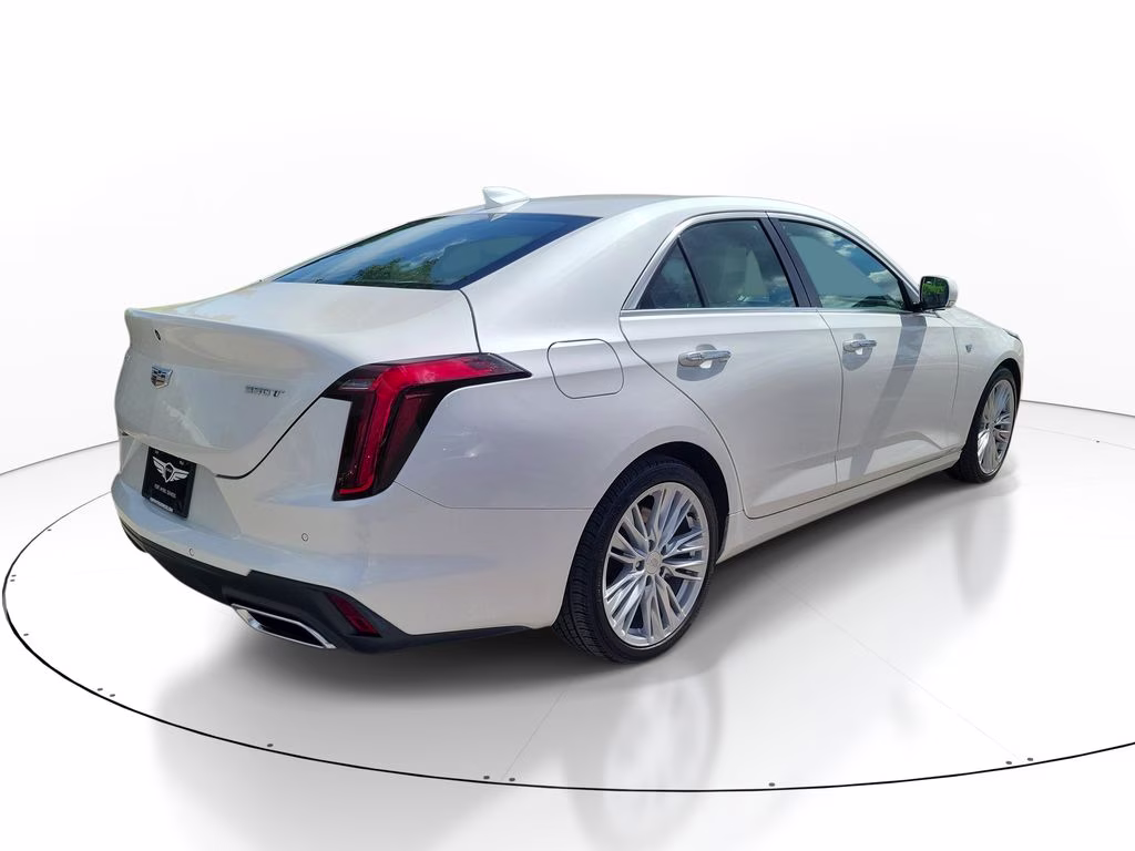 2024 Crystal White Tricoat Cadillac CT4 Premium Luxury RWD Sedan