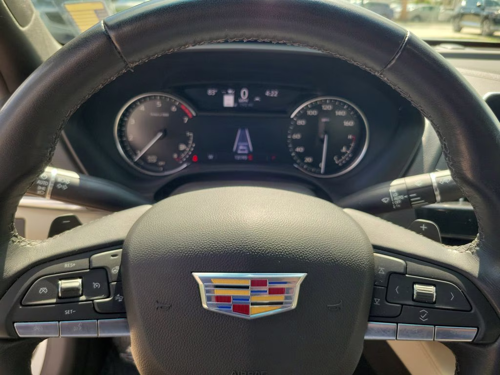 2024 Crystal White Tricoat Cadillac CT4 Premium Luxury RWD Sedan