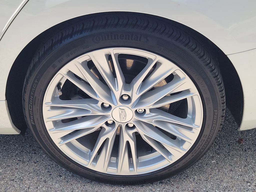 2024 Crystal White Tricoat Cadillac CT4 Premium Luxury RWD Sedan