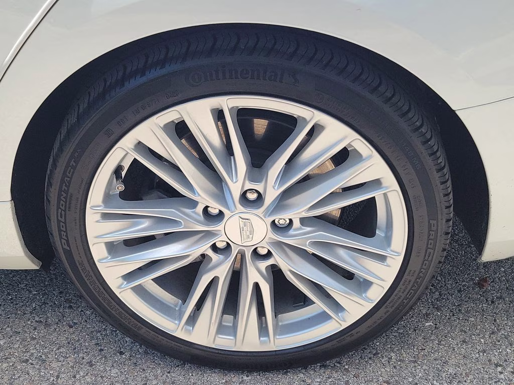 2024 Crystal White Tricoat Cadillac CT4 Premium Luxury RWD Sedan